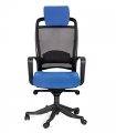 Эргономичное кресло CHAIRMAN 283 синяя ткань 26-21 вид спереди
