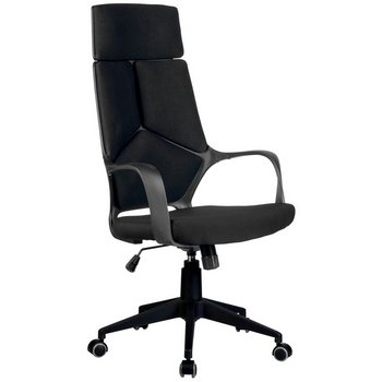 Операторское кресло Riva Chair 8989 Черный пластик/черная ткань