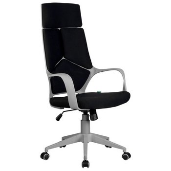 Офисное кресло Riva Chair 8989 Серый пластик/черная ткань
