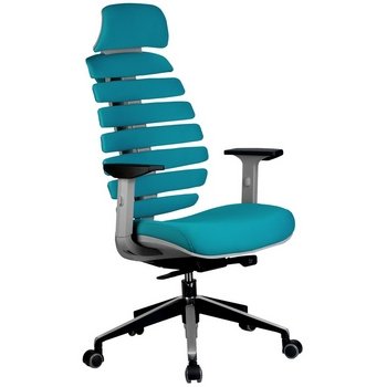 Офисное кресло Riva Chair SHARK Лазурный ткань